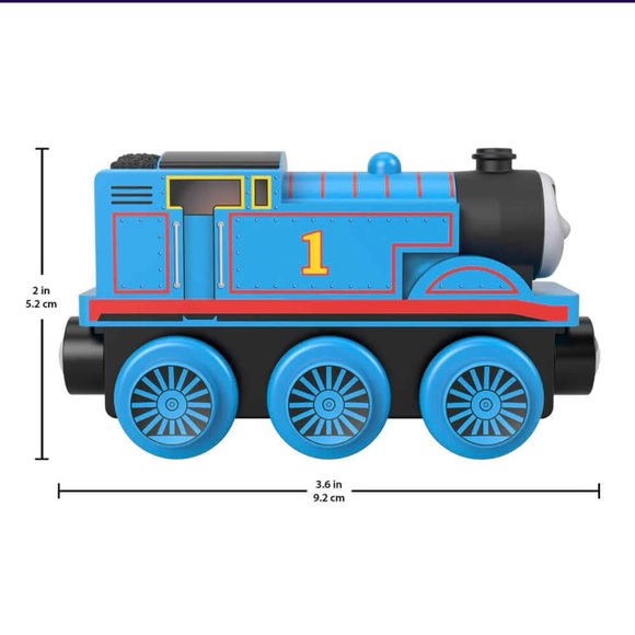 Vintage Thomas and friends wooden railway train THOMAS the tank engine magnetic - Picture 6 of 8